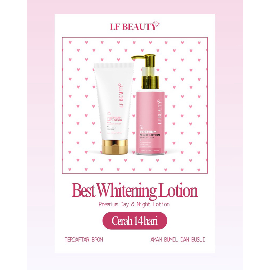 [FREE GIFT] LF BEAUTY HANDBODY LOTION WHITENING PREMIUM MENCERAHKAN MEMUDARKAN LUKA