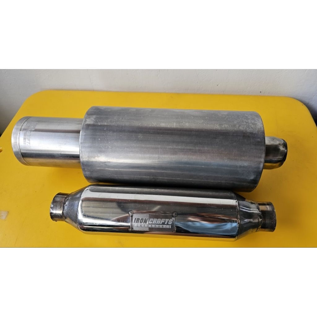 IRONCRAFT PRO DRAG MUFFLER + RESONATOR HYPERFLOW S (BEKAS)
