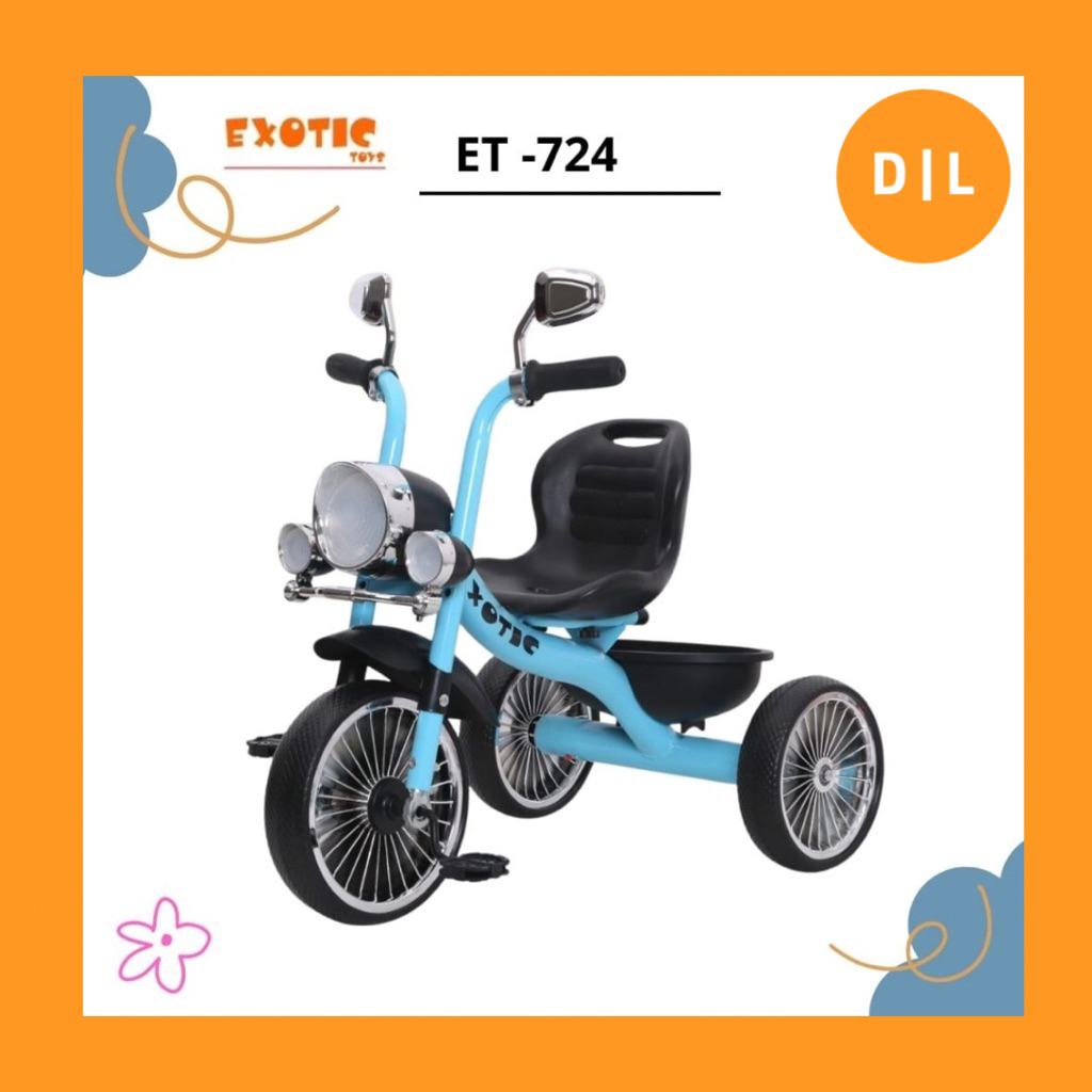 Exotic Balance Bike ET-724 (New Product) / ET-724 sepeda anak 1 tahun / sepeda roda 3 sepeda musik