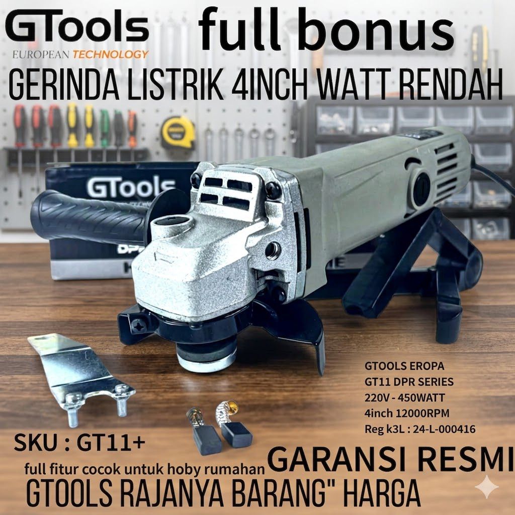 Gerinda tangan 4 inch Low watt angle grinder gurinda