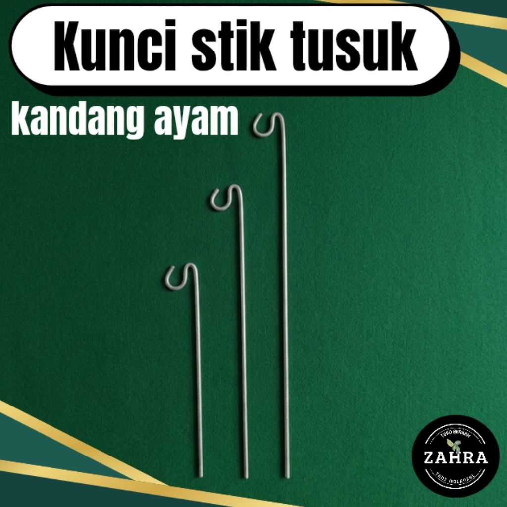 Kunci stik tusuk pintu kandang Tenggaran ayam