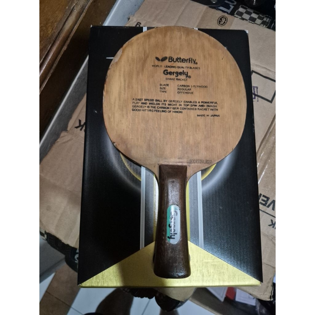 TERLANGKA kayau legendaris tenis meja Buttefly Gergely ORI Japan old Tag