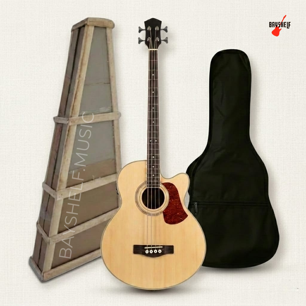 Bass Akustik Cort Cutway Elektrik Neck Maple High Quality