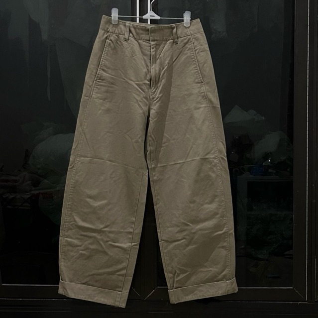 Uniqlo U Kulot Barrel Chinos Brown