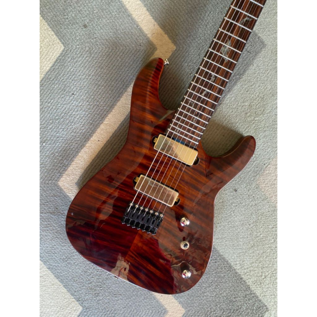 Gitar 7string model schecter custom