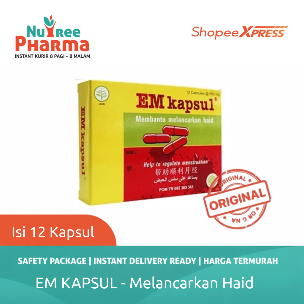 EM kapsul Pelancar Haid Memperlancar Mestruasi Emkapsul