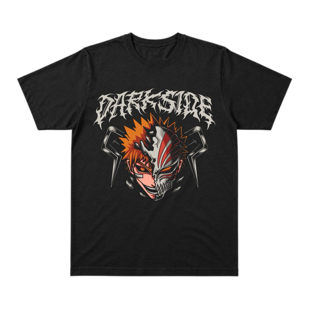 kaos anime bleach tshirt darkside of ichigo kurosaki