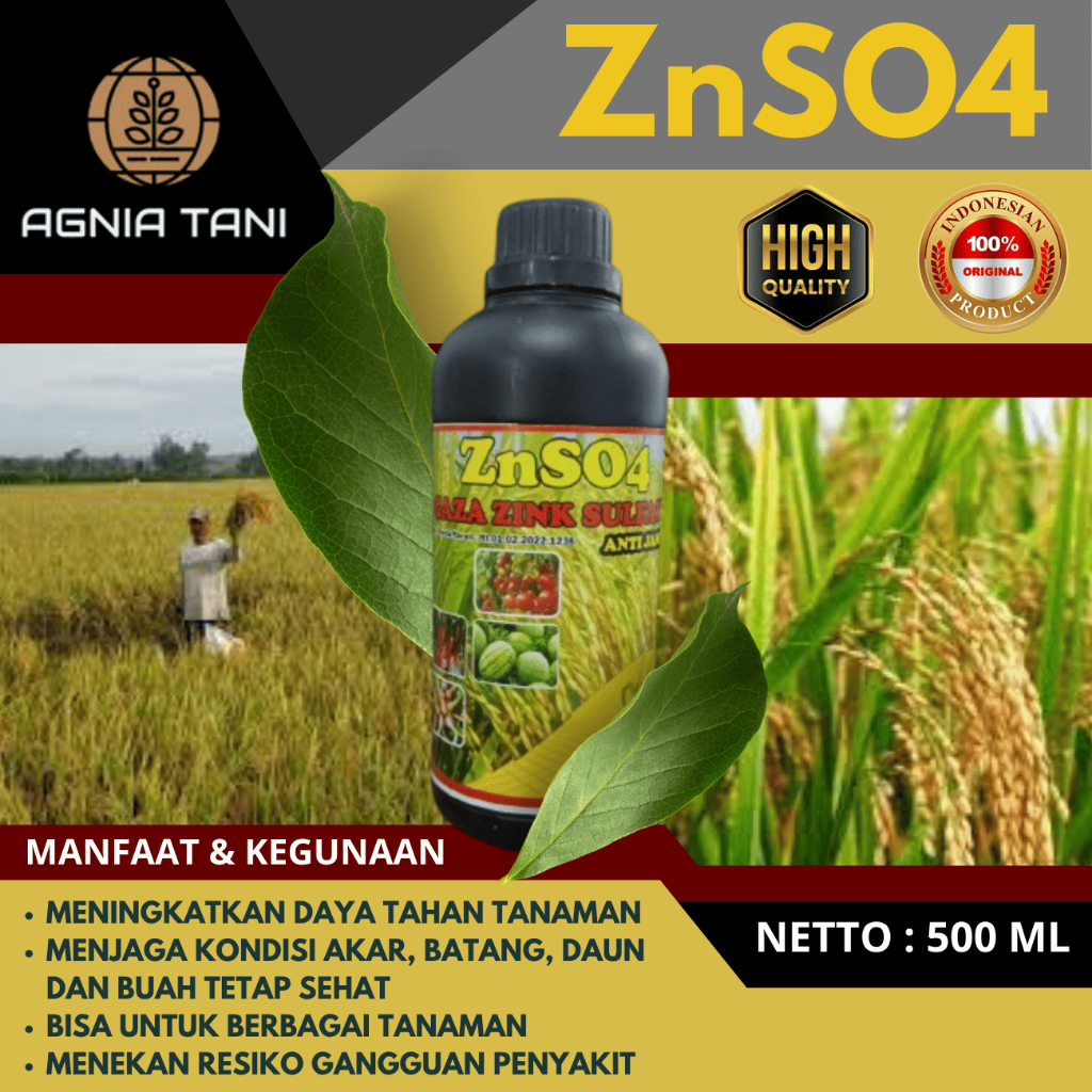 ZNSO4 GAZA Zinc Sulfate - Rahasia Panen Melimpah & Tanaman Kokoh