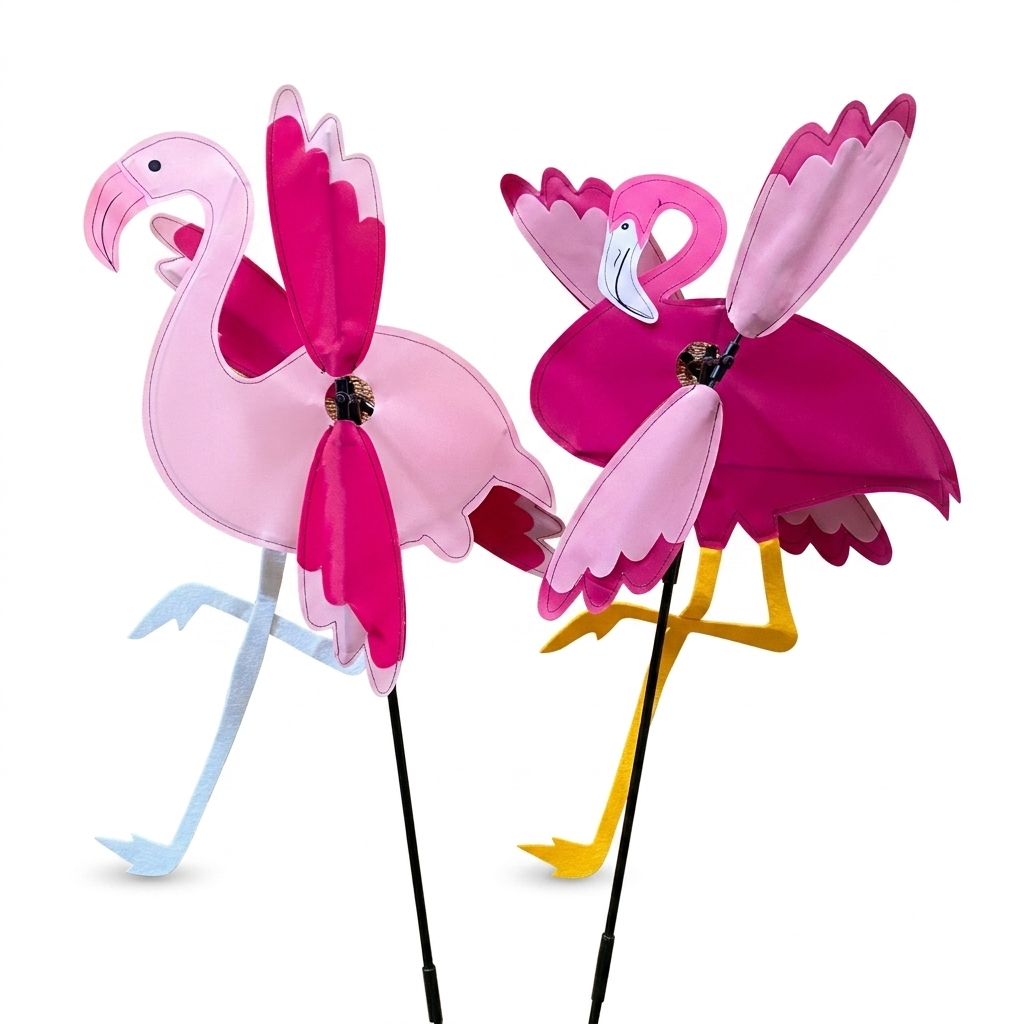 Kolecer Kincir Angin Flamingo Pinwheel Windmill Kitiran Taman