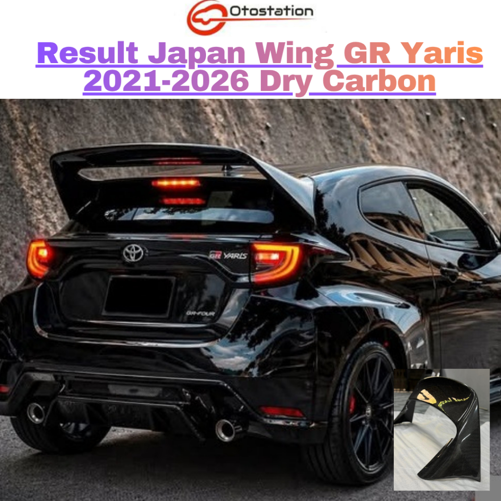 wing spoiler GR Yaris  2021- 2026 Result Japan dry carbon