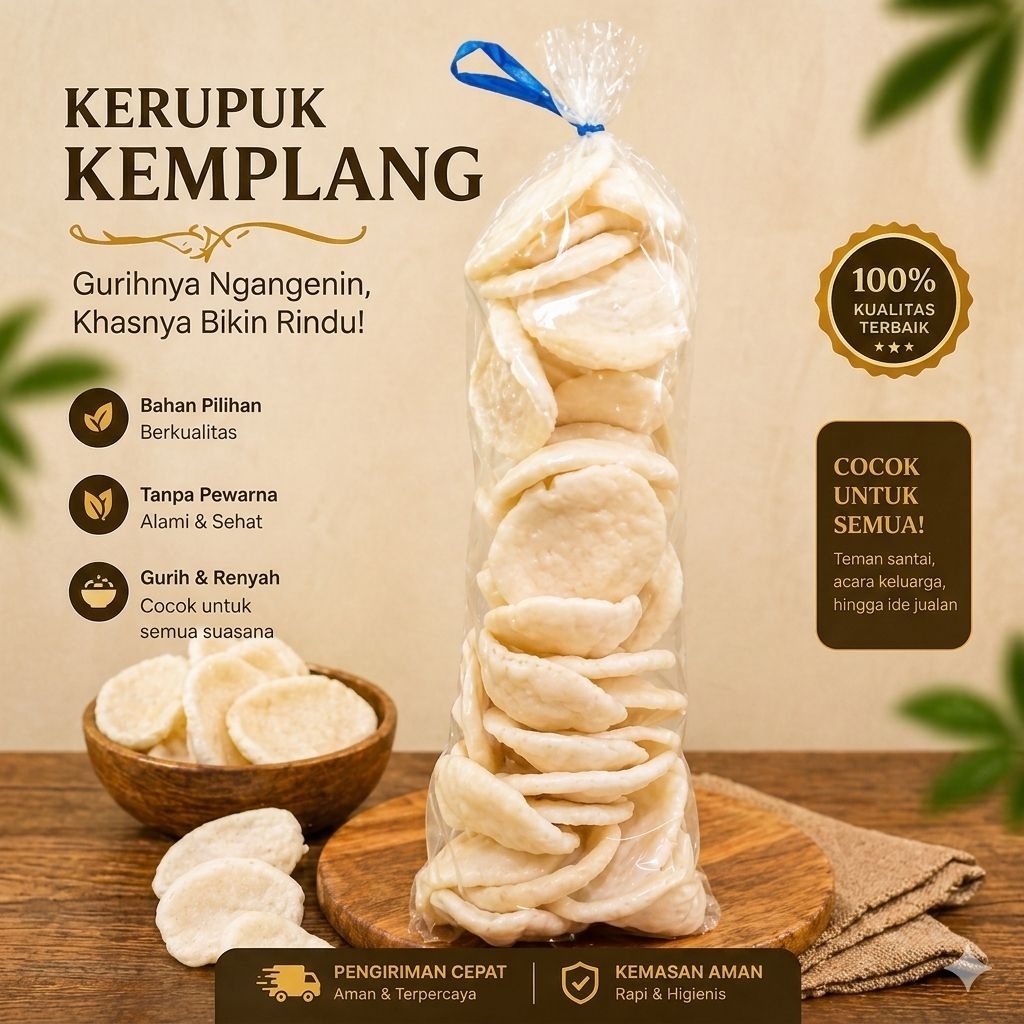 kerupuk kemplang/kerupuk kemplang/kerupuk kemplang -150g