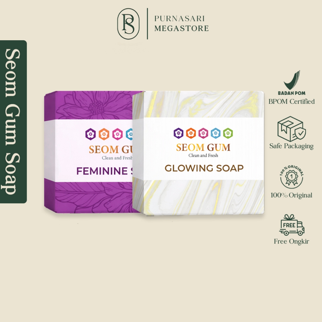 SABUN SEOM GUM ORIGINAL 100% / SEOM GUM GLOWING SOAP / SEOM GUM