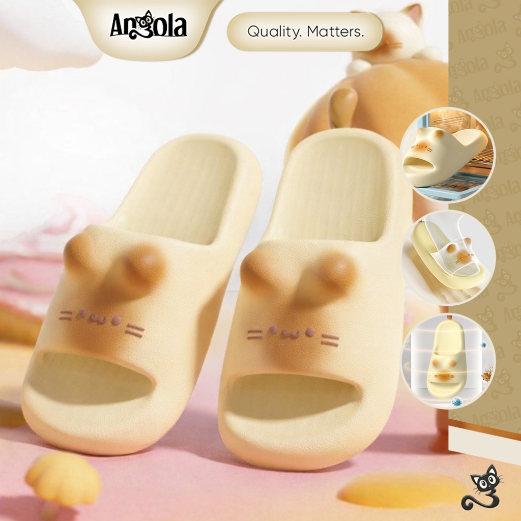 ANGOLA Sendal Slip On H01A Sendal Slippers Wanita Sendal Wanita EVA Anti Slip