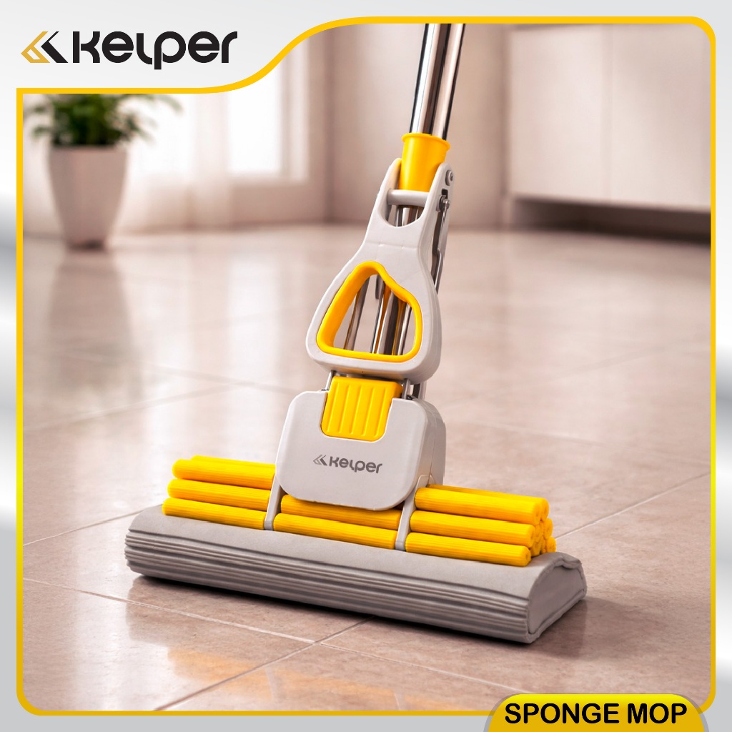 KELPER SPONGE MOP PVA MOP TELESKOPIK PEL BUSA LANTAI PEL TARIK