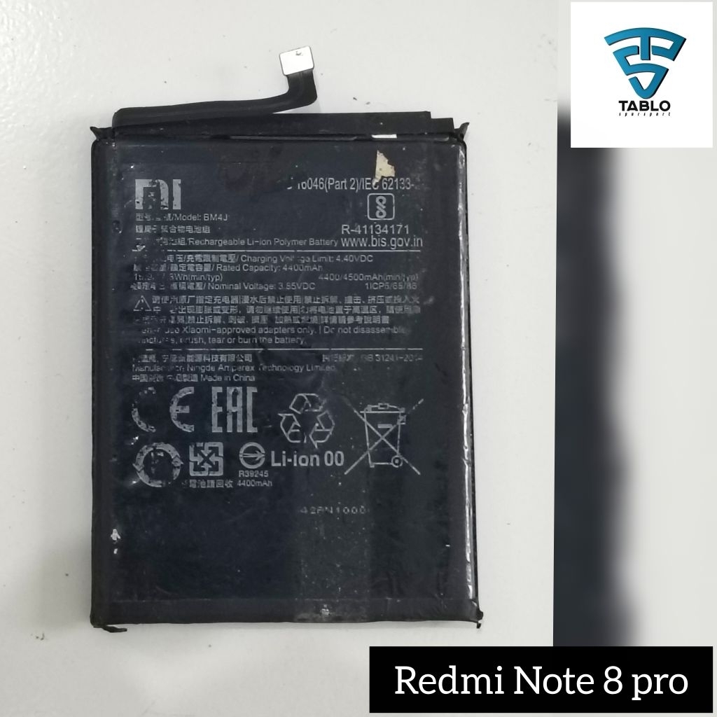 baterai Redmi Note 8 pro original copotan hp