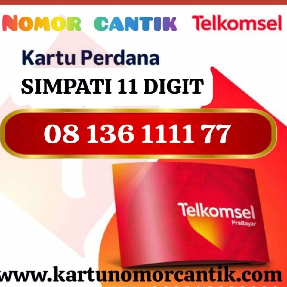 Nomor Cantik 11 Digit SIMPATI 1177 / 1111 77 / 111177