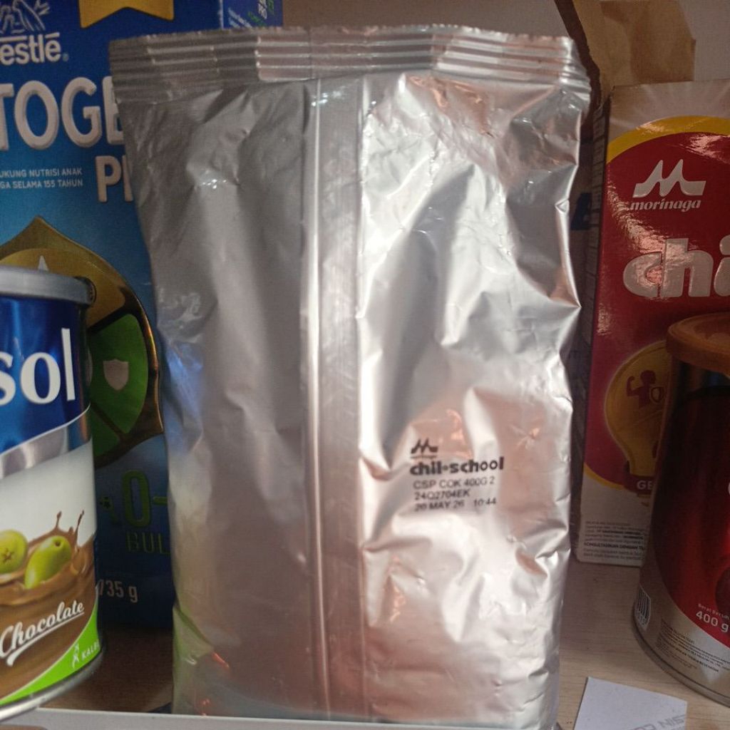 Chilschool Gold Coklat 400 gram Ed 20mei2026 tanpa box/ Chil School Reguler Vanilla 400gram / susu M