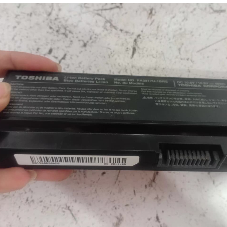 BATERAI BATTERY LAPTOP TOSHIBA MODEL PA3817U-1BRS PA3816U-1BRS, PA3816U, PA3817U PA3818U-1BRS, L635 