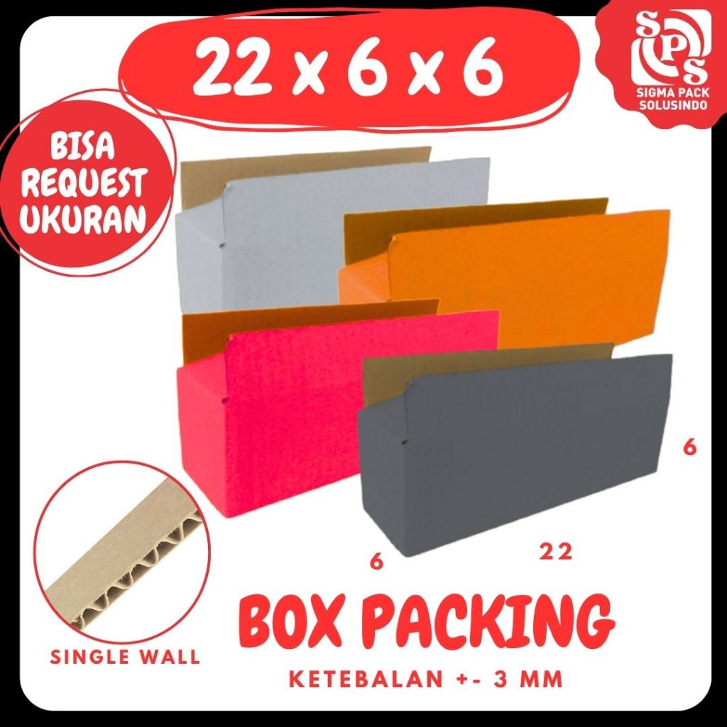 kardus 22x6x6 Kardus A1 Packing Dus Kotak Kemasan Box Botol Obat Madu Zigma Shop