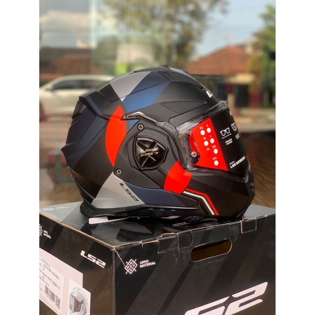 HELM MODULAR LS2 ADVANT X FF901 ULTRA MATT BLUE RED LS2 MODULAR