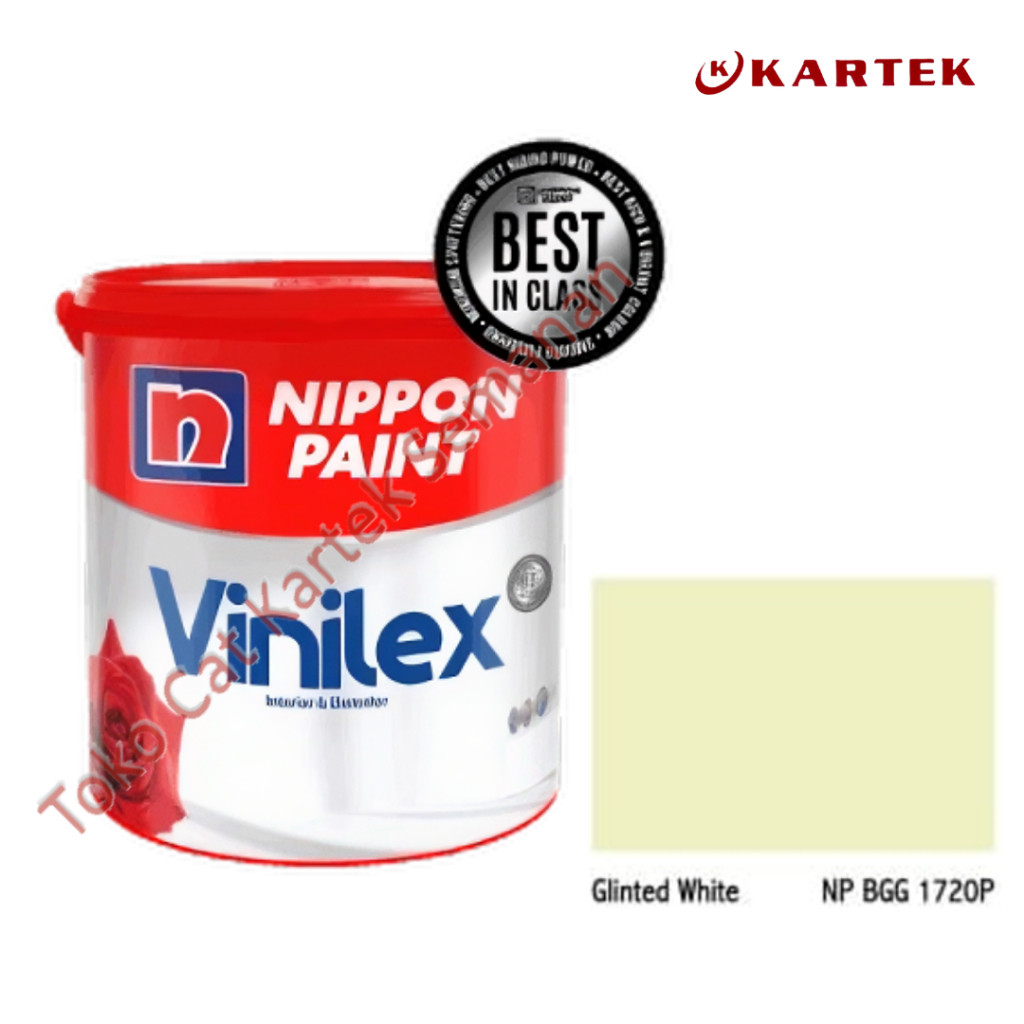 Nippon Paint Vinilex GLINTED WHITE NP BGG 1720P Cat Tembok Interior Eksterior Kuning Kehijauan 1kg 5