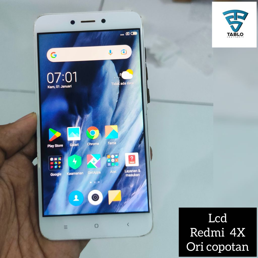 Lcd touchscreen frame Xiaomi redmi 4x ORI copotan hp
