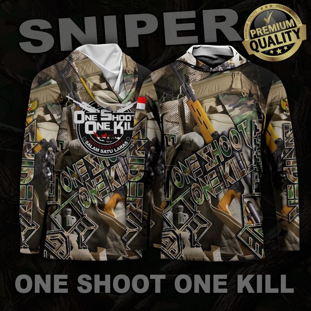 baju camo sniper,baju hunting sniper,baju berburu sniper, baju Hoodie sniper