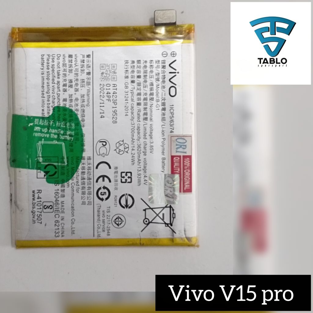 Baterai Vivo V15 pro B-G1 KW bekas
