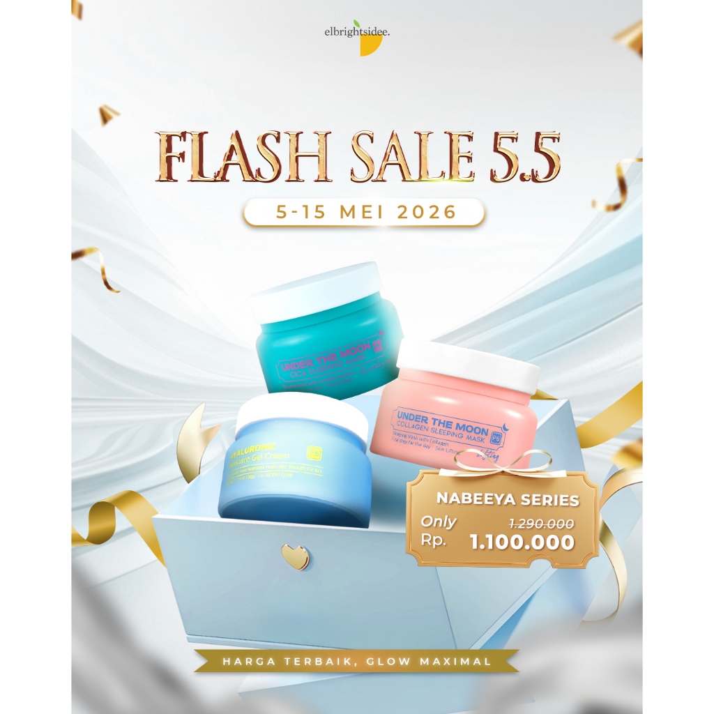 Elbrightsidee | Promo FLASH SALE 5.5  Nabeeya Gel Set  Paket 3 Skincare Korea