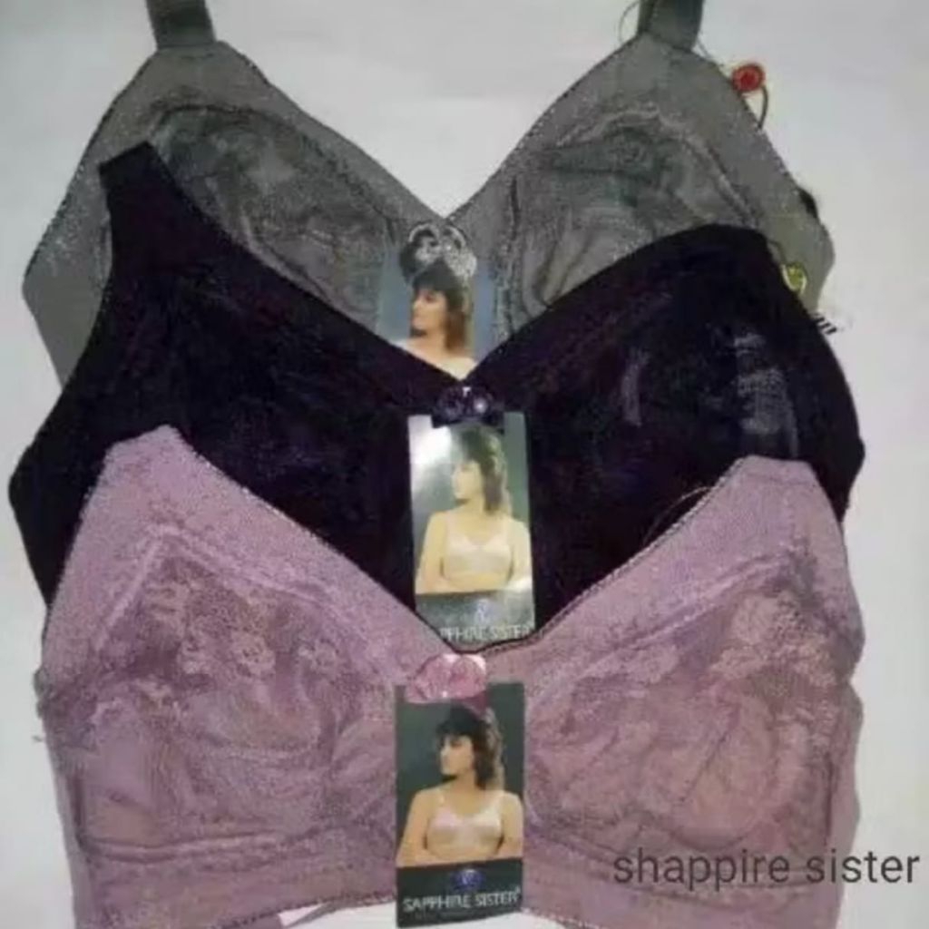 Sapphire Sister Bra Sister Tanpa Kawat Bra Sapphire Original