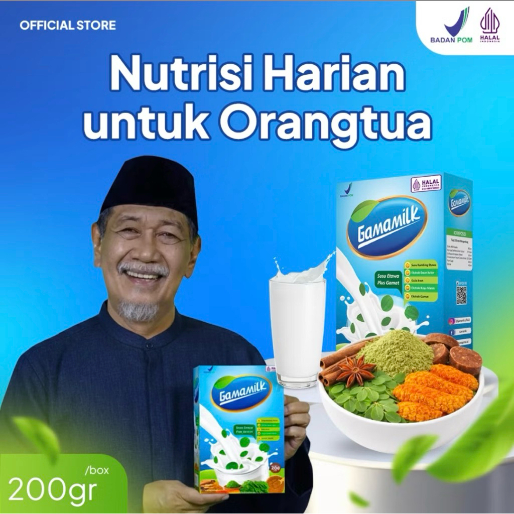 Gamamilk Susu Etawa Plus Ekstra Gamat – Nutrisi Harian untuk  Orang Tua/Lansia Susu Kesehatan