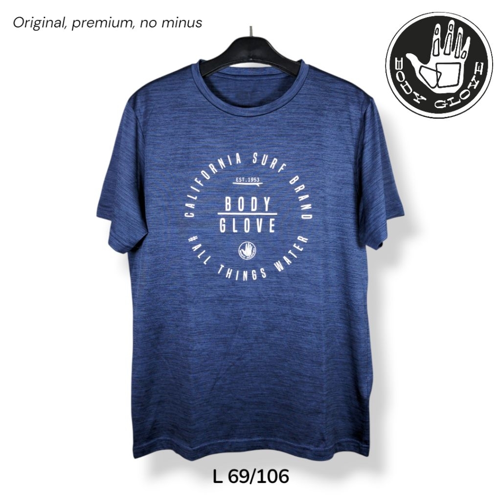 BODY GLOVE Kaos Surfing Pantai California Surf Brand Size L Original