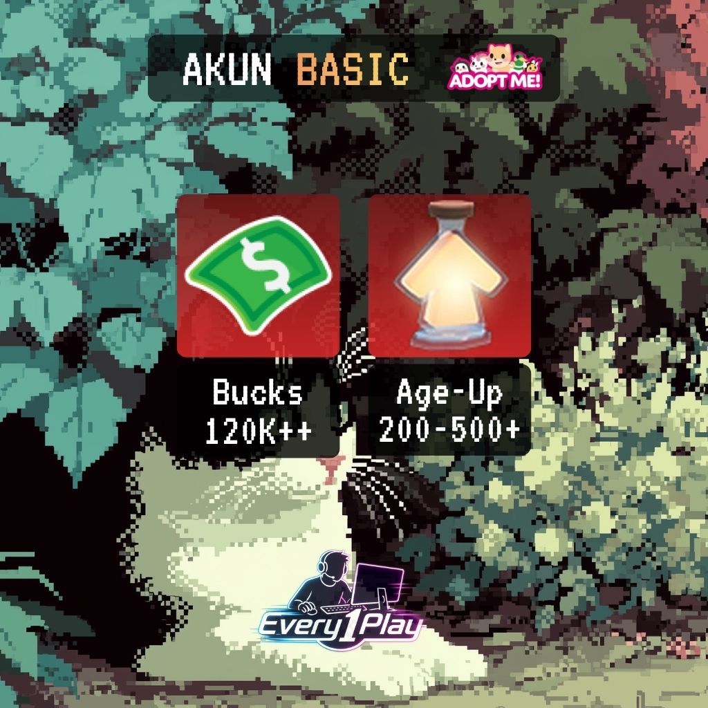 Akun Adopt Me 120K+ Bucks - Akun Roblox Adopt Me Age-Up Potion
