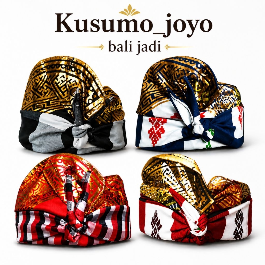 Udeng Bali Jadi Motif Batik Destar Adat Tradisional Dewasa