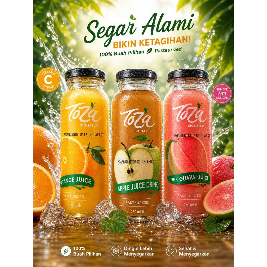 Toza Signature Juice Pasteurized 250ml murah