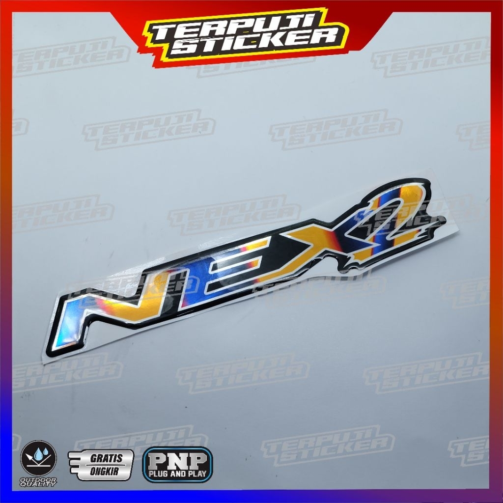 emblem timbul suzuki NEX2 / STICKER TIMBUL SUZUKI NEX2 TITANIUM