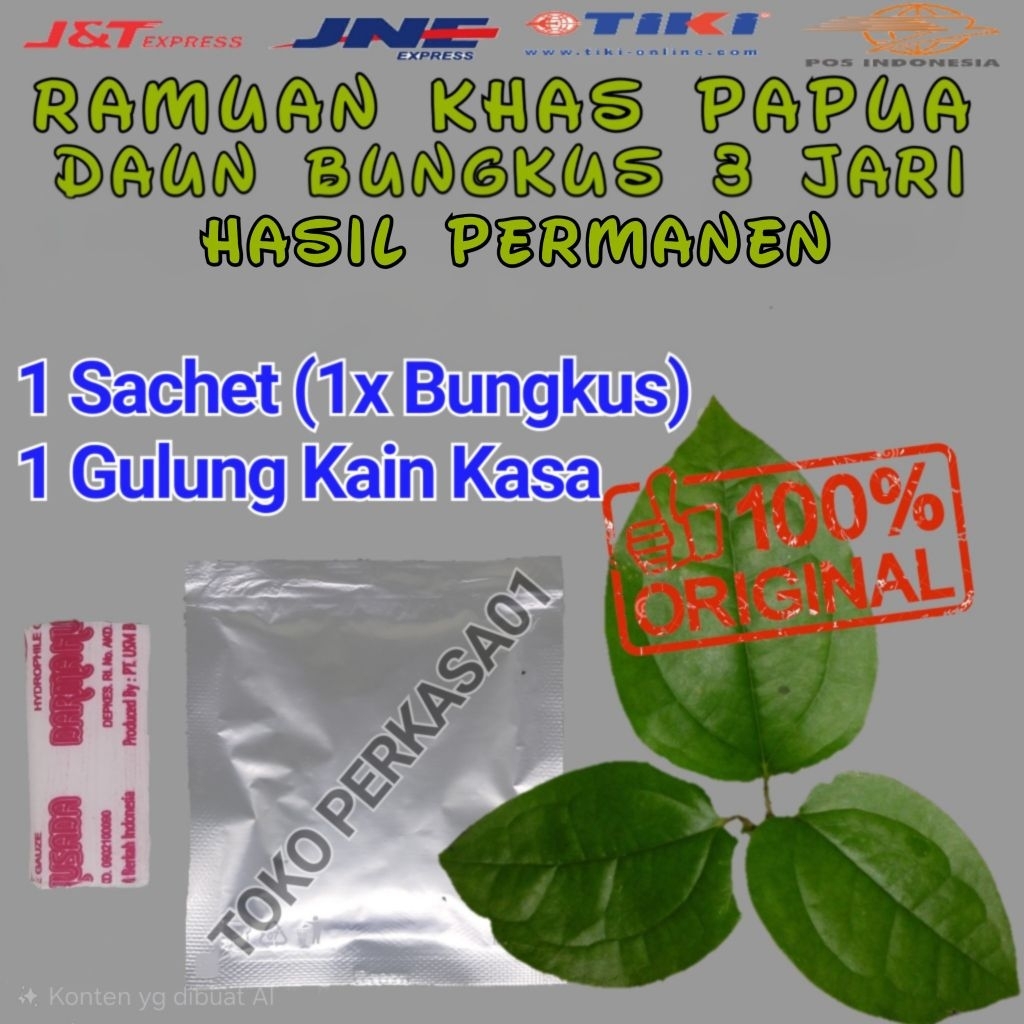 daun bungkus khas papua asli biak