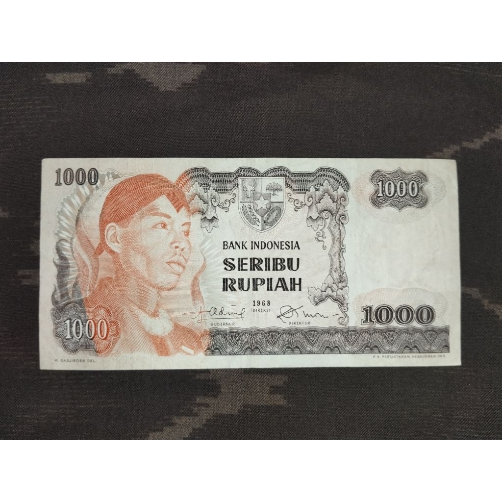 uang kertas kuno 1000 Soedirman