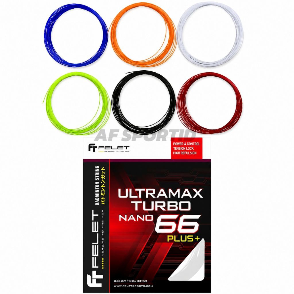 SENAR BADMINTON ULTRAMAX NANO 66 TURBO ORIGINAL FELET