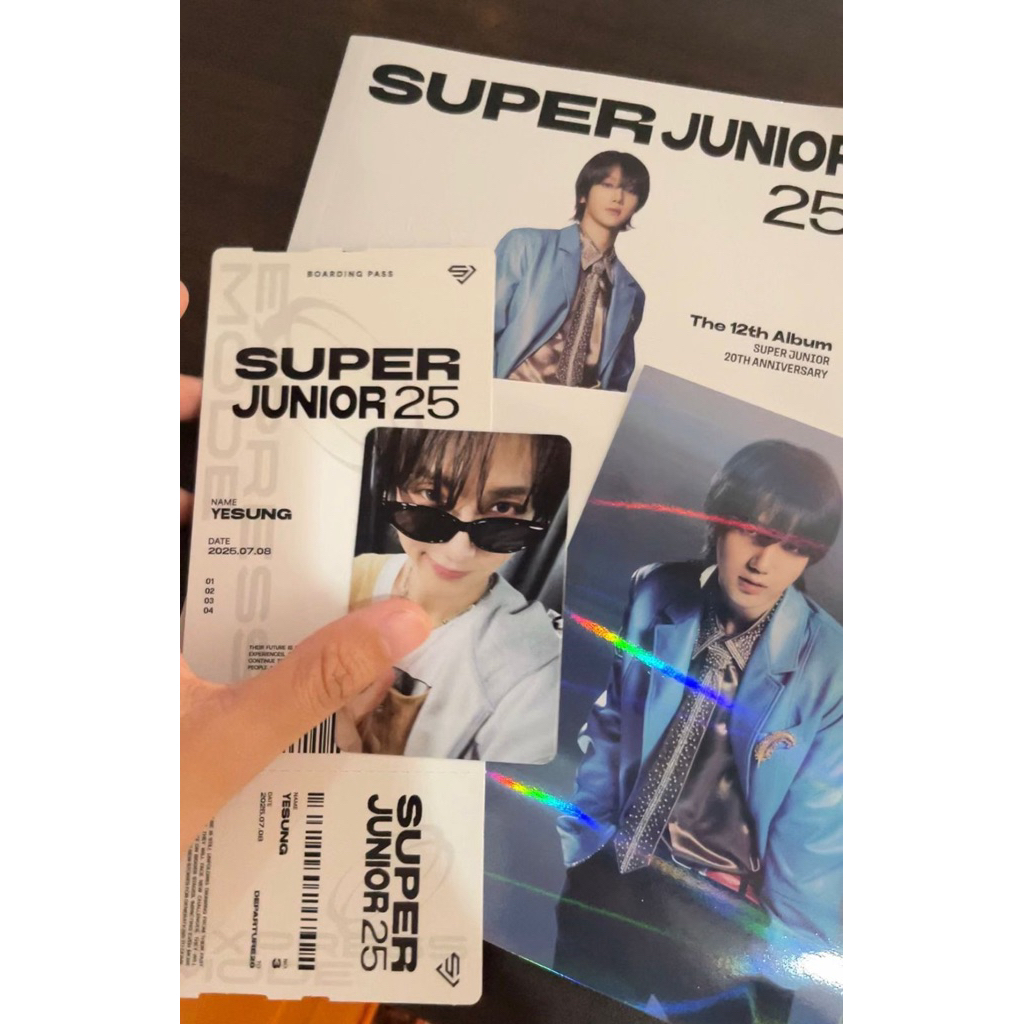 Super Junior 25 Photobook Album Yesung Version OFFICIAL Unsealed