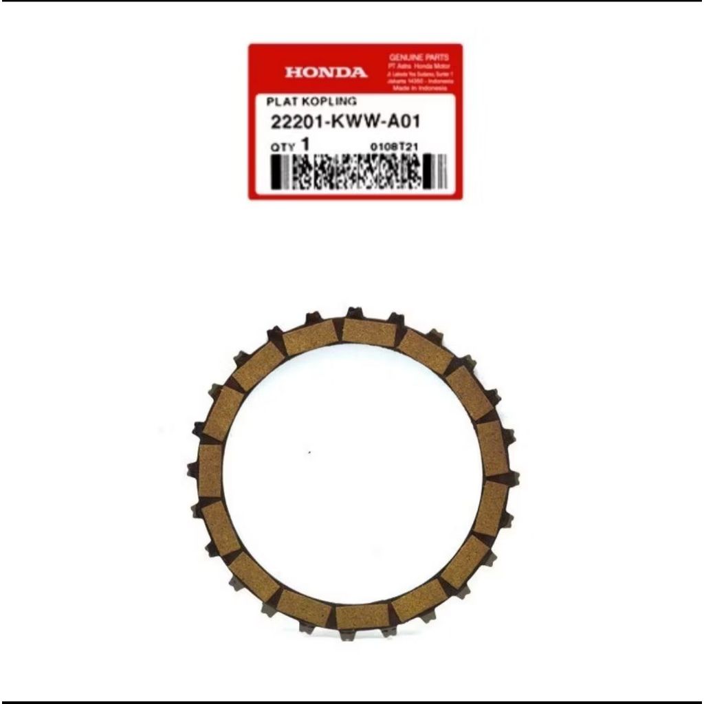 22201KWWA01 Kampas Kopling (Disk Clutch Friction) – Revo 110 22201-KWW-A01