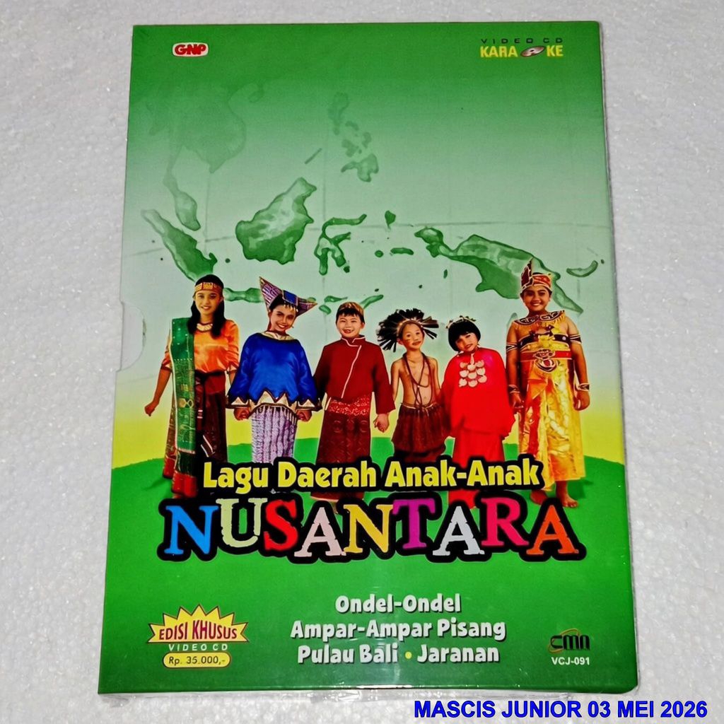 VCD Lagu Daerah Anak-Anak Nusantara V CD Original