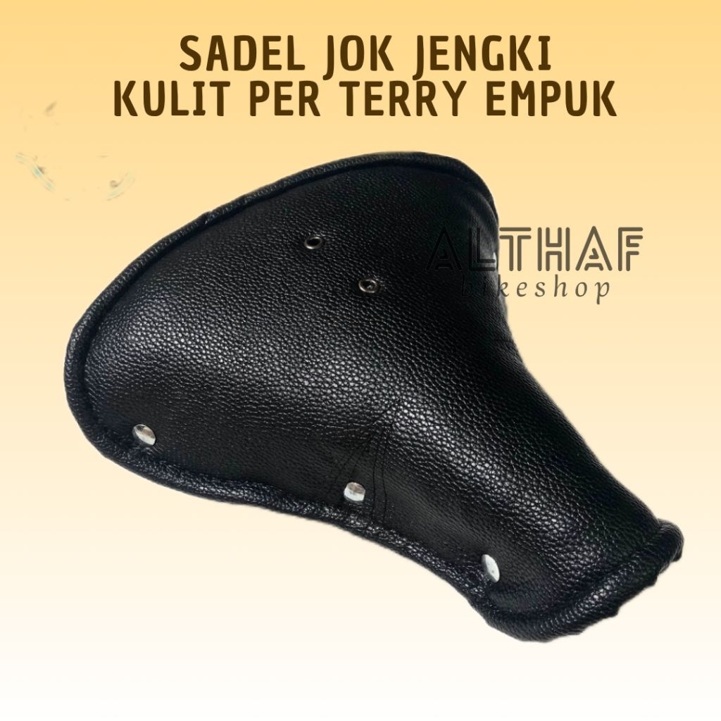 Sadel Jok Jengki Kulit Per Terry Empuk Klasik