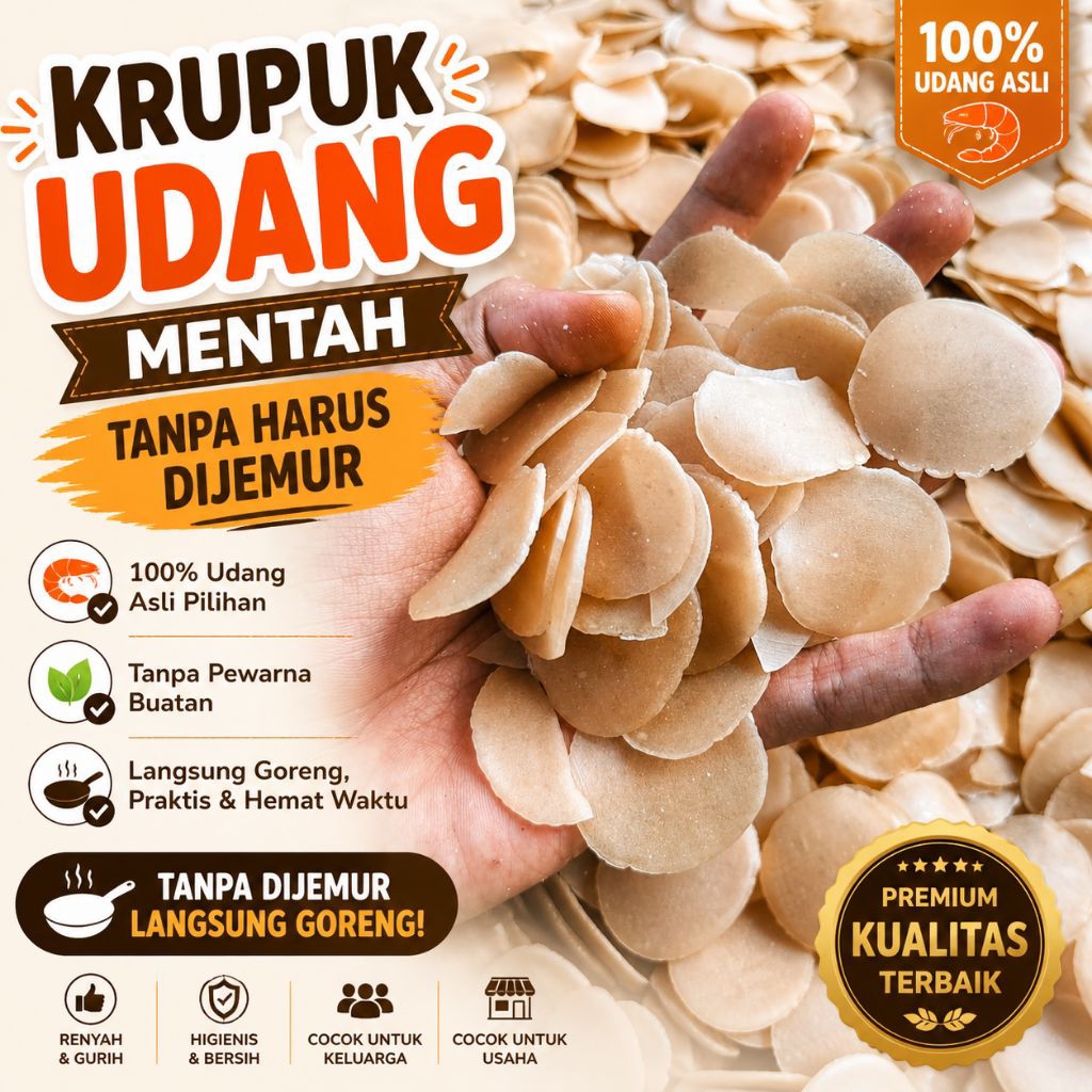 Krupuk Udang Mentah Kiloan Krupuk Rasa Udang Krupuk murah