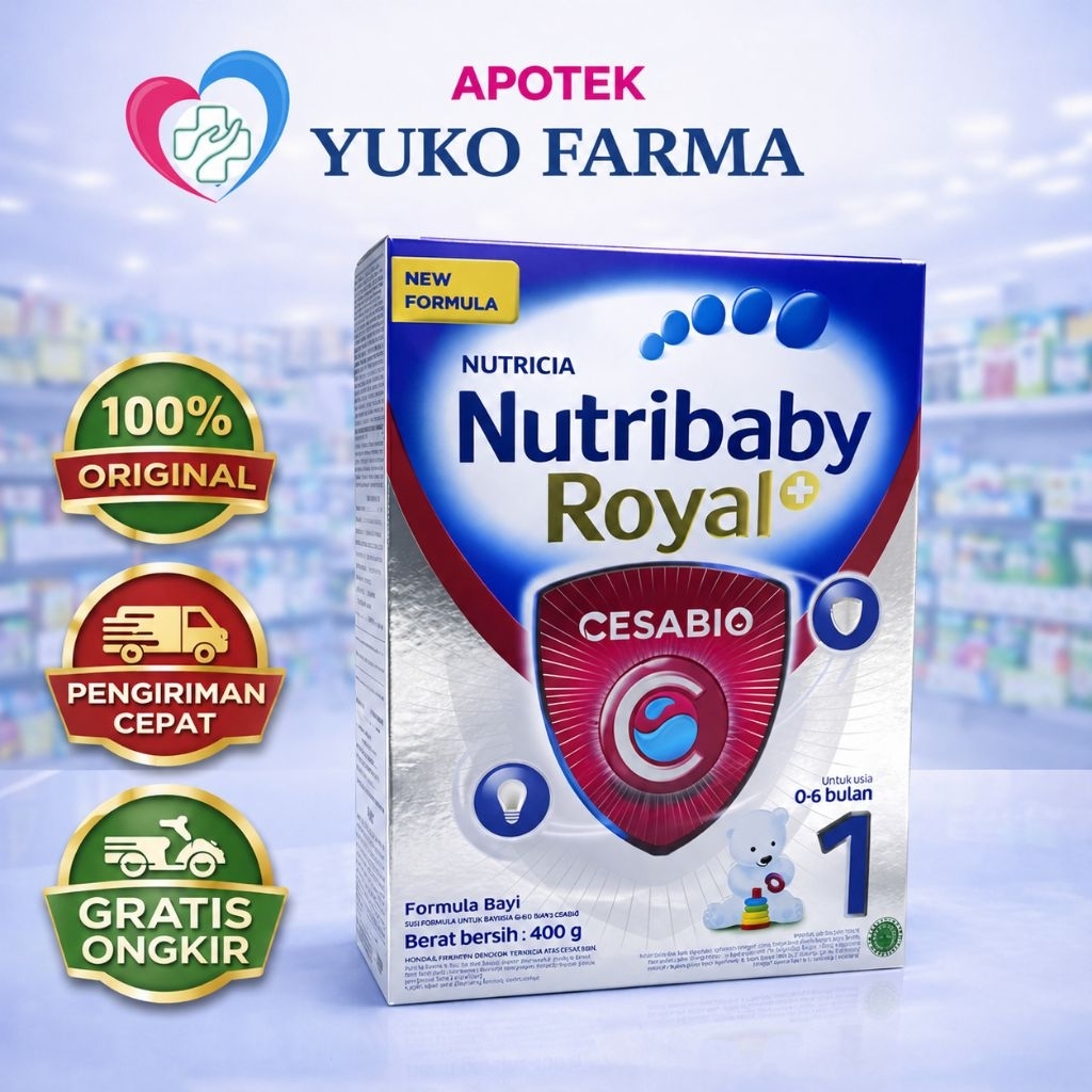 Nutribaby Royal Cesabio 1 400gram - Susu Formula Bayi 0-6 Bulan