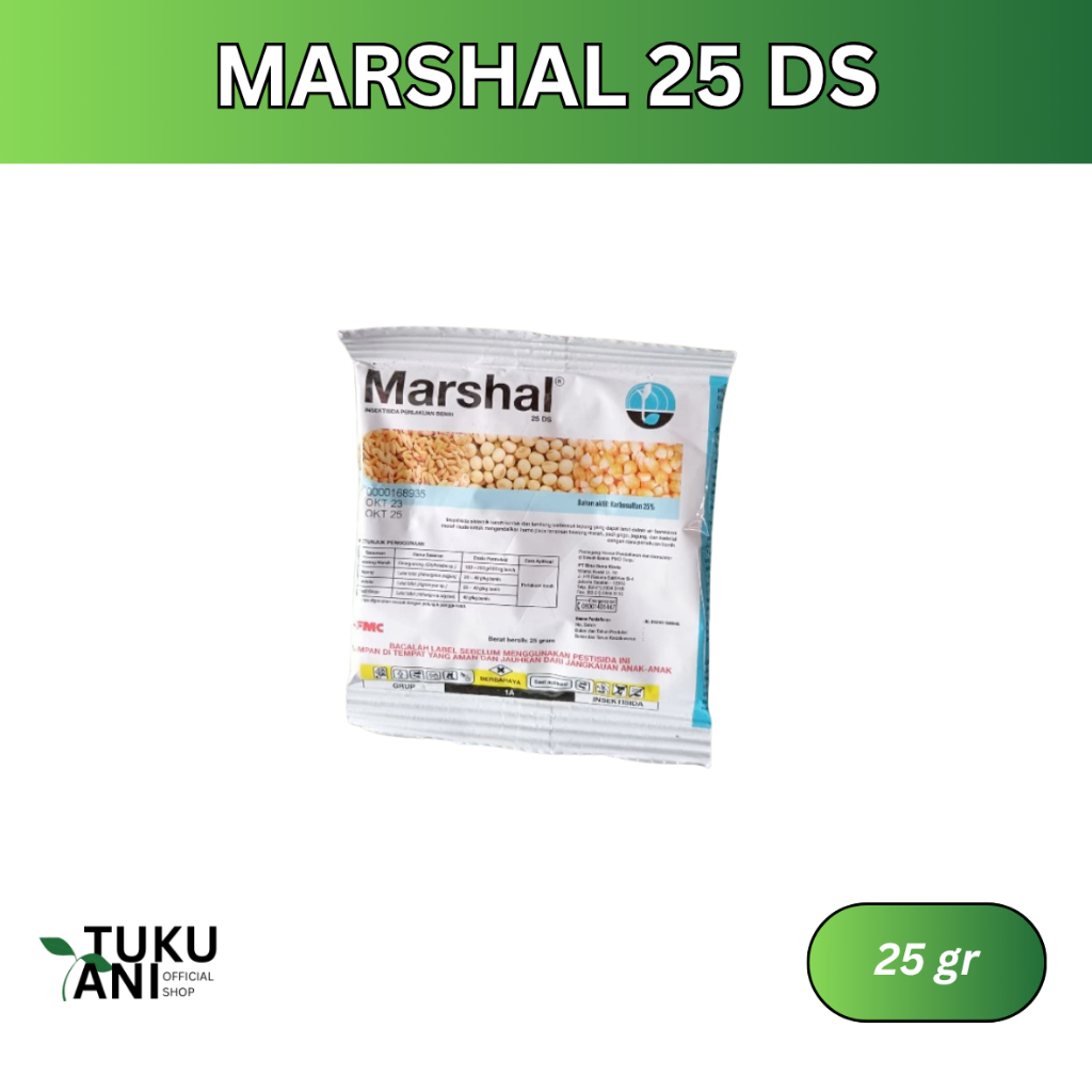 Marshal 25 DS - Insektisida perlakuan benih, ampuh basmi yuyu kepiting sawah