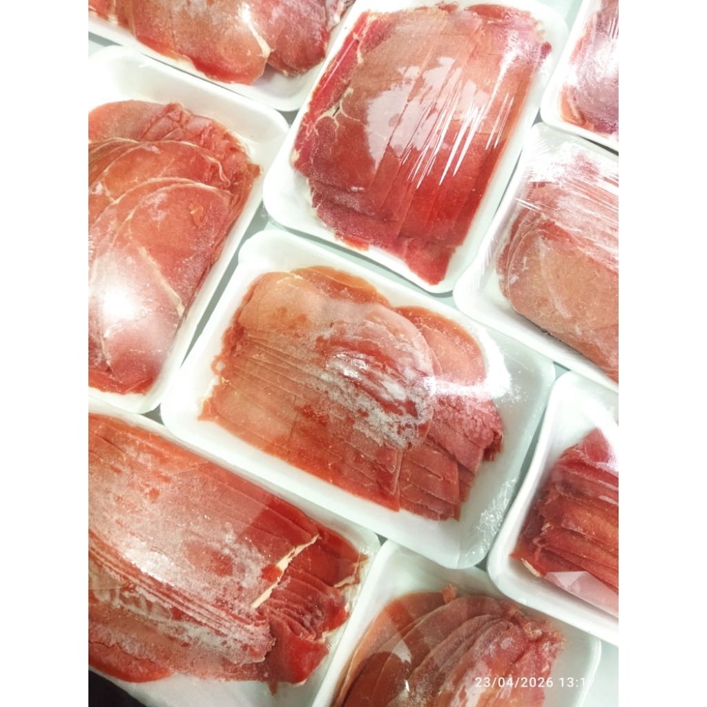 daging sapi slice tipis tanpa lemak/daging sapi iris tipis tanpa lemak/daging sapi sukiyaki/daging b