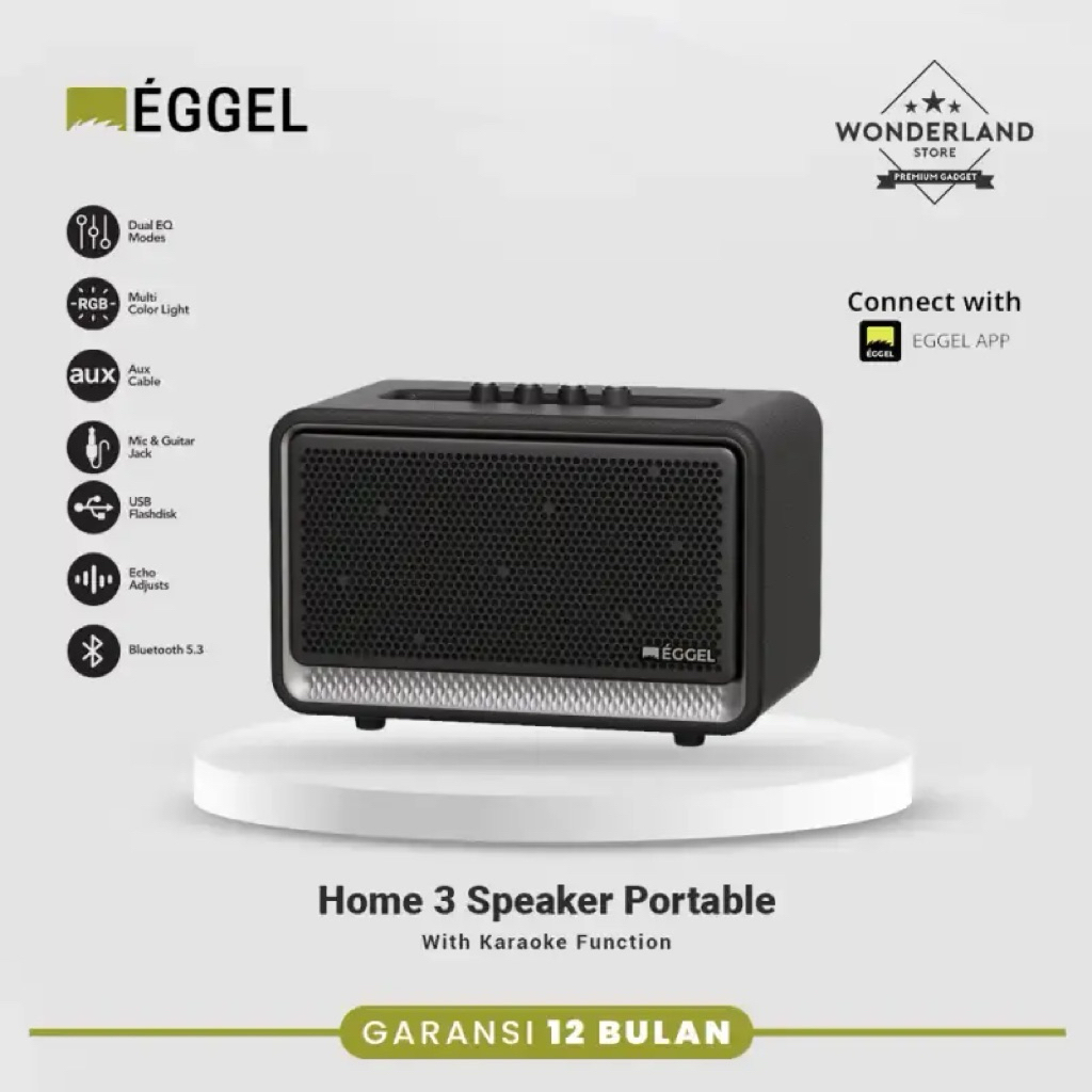 Eggel Home 3 Portable bluetooth Speaker with Karaoke Function