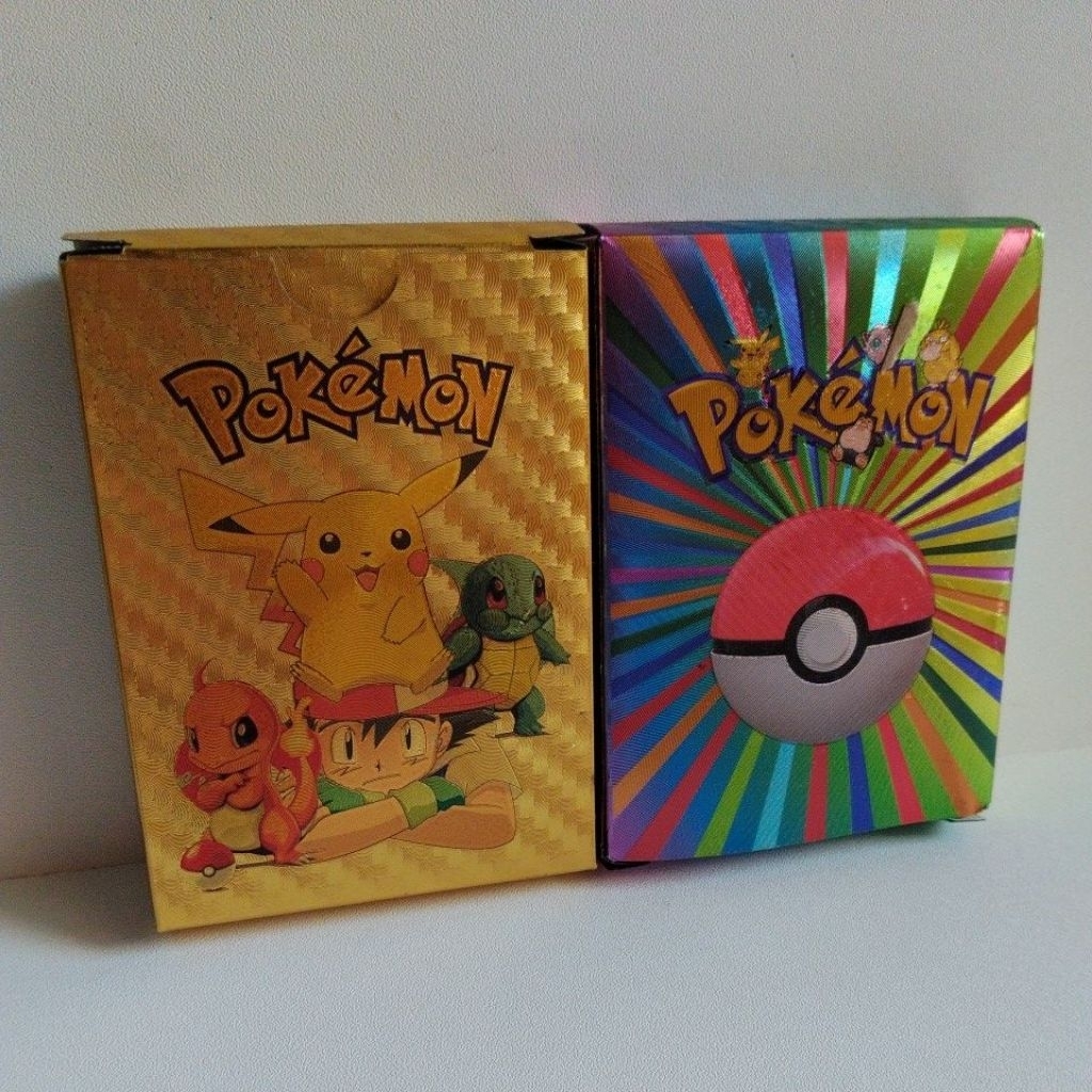 Pokemon Gold and Rainbow Foil Card Eceran / Repack