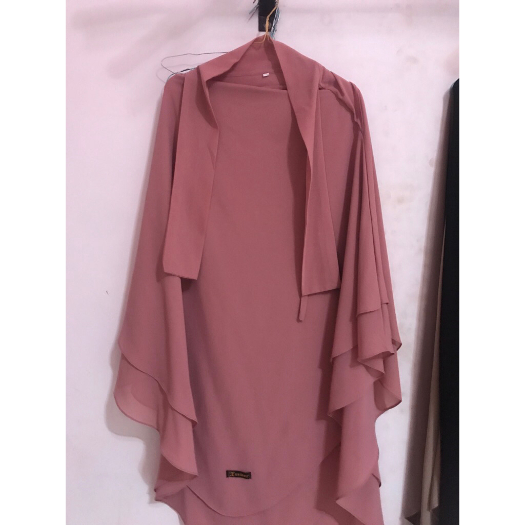 preloved french khimar pink